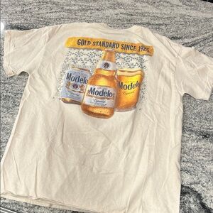ModelCo Cream Graphic Tee